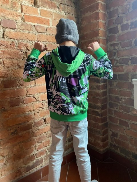 Bluza Junior z Kapturem Zielona Duzers 2024 OUTLET