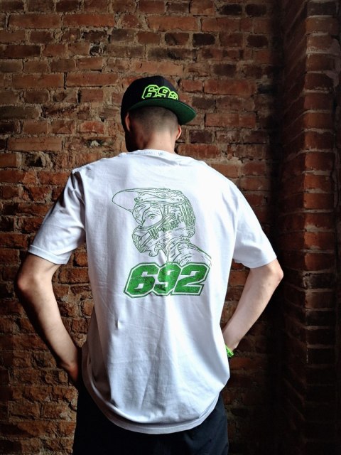 Koszulka Bawełniana Biała Kask Duzers 692