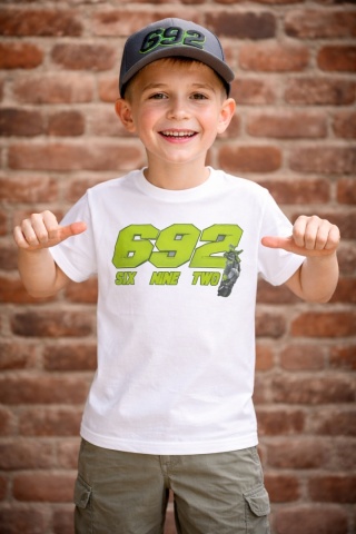 Koszulka Bawełniana JUNIOR Biała 3D 692